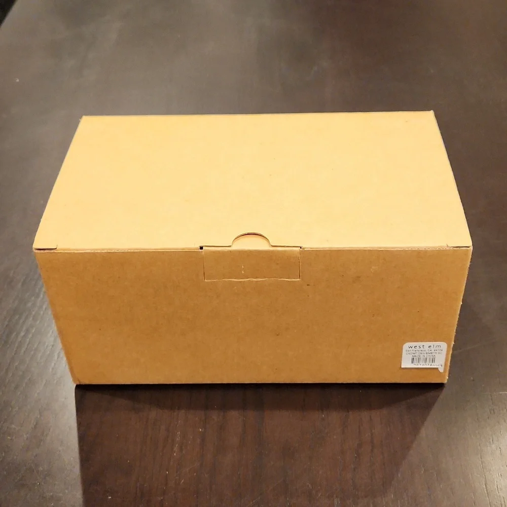 West Elm Bamboo Porcelain Serving set, NIB
